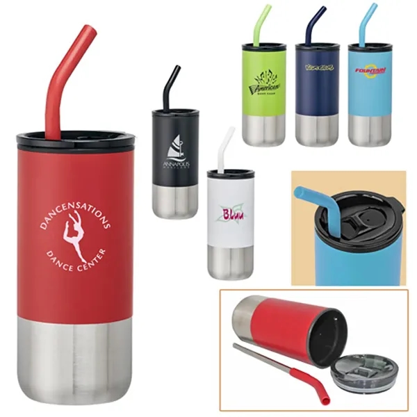 18oz tumbler with a straw... from ASI 37455 Atteff International Inc