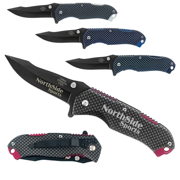 Pocket knife with a clip... from ASI 37455 Atteff International Inc