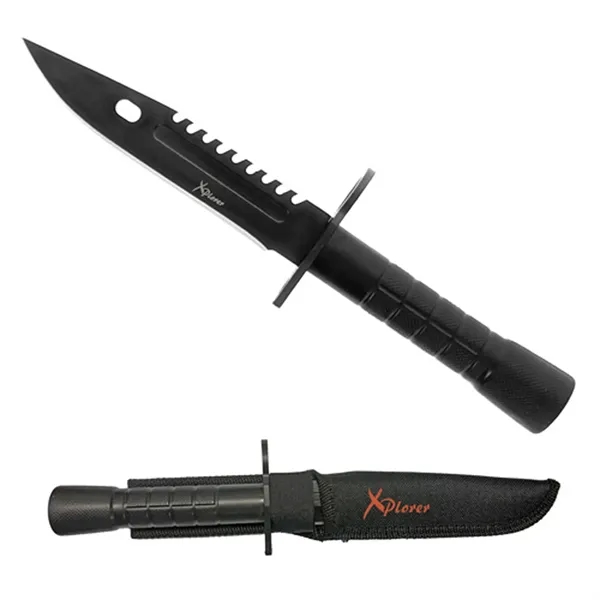 Hunting knife with sheath and belt loop... from ASI 37455 Atteff International Inc