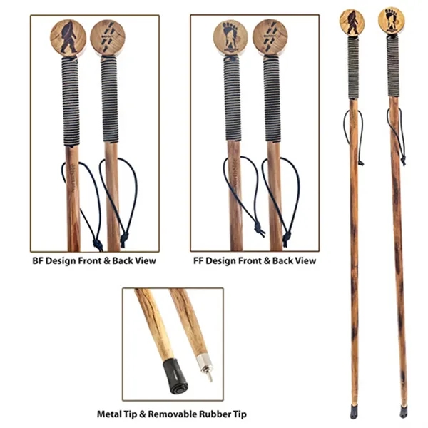 Hiking stick with a wrist strap and rubber tip... from ASI 37455 Atteff International Inc