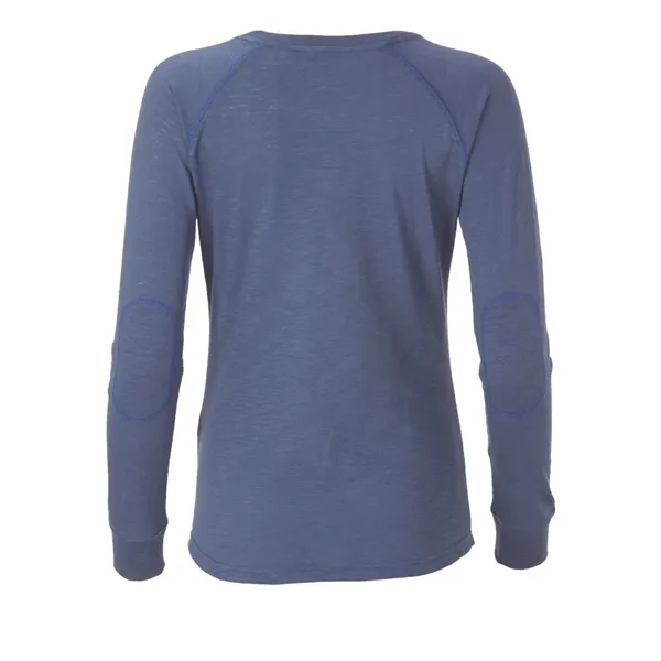 Boxercraft Women's Solid Preppy Patch Long Sleeve T-Shirt... from ASI 84358 S&S Activewear