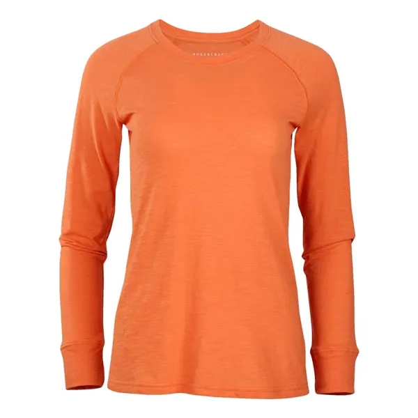 Boxercraft Women's Solid Preppy Patch Long Sleeve T-Shirt... from ASI 84358 S&S Activewear