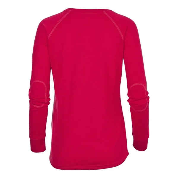 Boxercraft Women's Solid Preppy Patch Long Sleeve T-Shirt... from ASI 84358 S&S Activewear