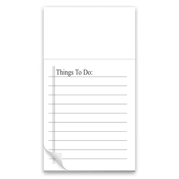 50 sheet Things To Do notepad with magnetic business card on... from ASI 68507 The Magnet Group / Magnet LLC™