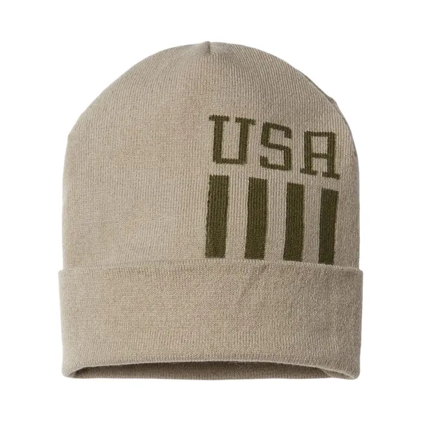 CAP AMERICA USA-Made Patriotic Cuffed Beanie... from ASI 84358 S&S Activewear