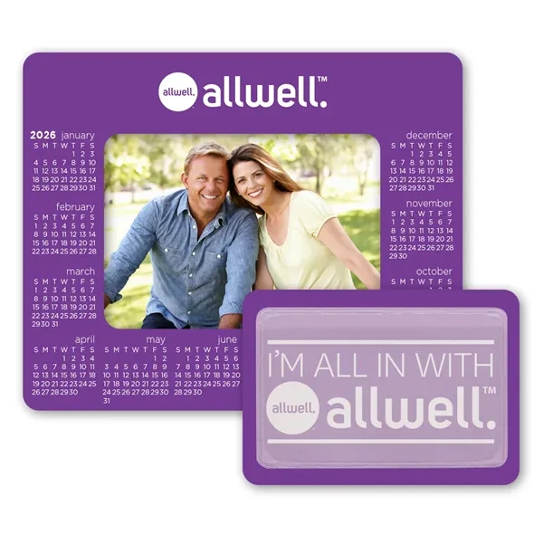 Picture frame pocket magnet with .020 thickness, calendar and punch-out center... from ASI 68507 The Magnet Group / Magnet LLC™