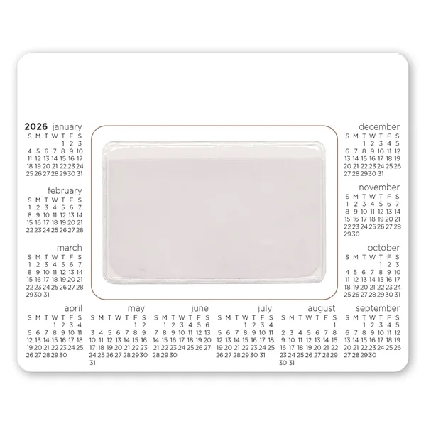 Picture frame pocket magnet with .020 thickness, calendar and punch-out center... from ASI 68507 The Magnet Group / Magnet LLC™