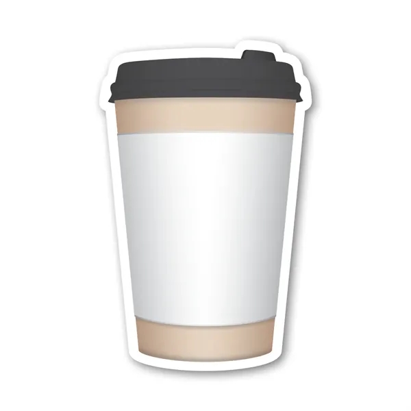 To-go cup-shaped magnet with four color process customization.... from ASI 68507 The Magnet Group / Magnet LLC™