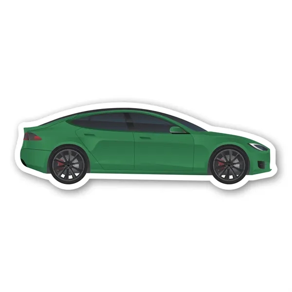 Electric vehicle shaped magnet featuring four color process customization.... from ASI 68507 The Magnet Group / Magnet LLC™