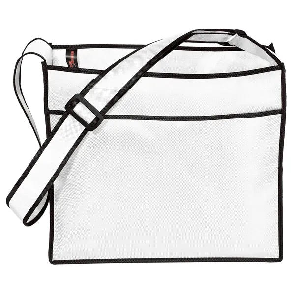 Non-Woven Polypropylene Tote with adjustable shoulder strap and multiple pockets.... from ASI 37940 Bag Makers Inc