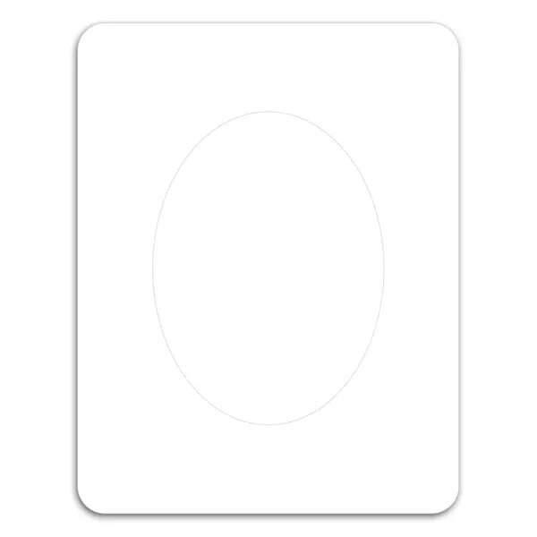 4 1/2" x 3 1/2" magnet with oval-shaped, punch-out picture frame... from ASI 68507 The Magnet Group / Magnet LLC™