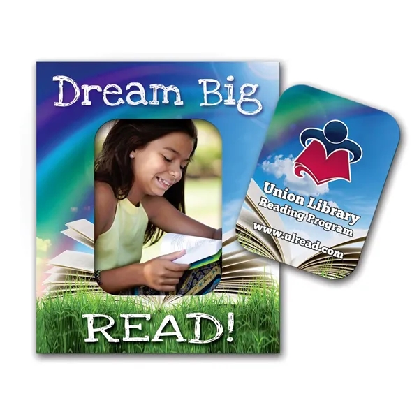 3" x 2 1/2" magnet with rectangle-shaped, punch-out picture frame and... from ASI 68507 The Magnet Group / Magnet LLC™
