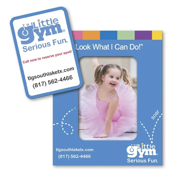 4" x 3 1/4" magnet with rectangle-shaped, punch-out picture frame and... from ASI 68507 The Magnet Group / Magnet LLC™