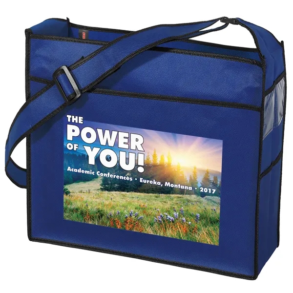 Non-Woven Polypropylene Tote with adjustable shoulder strap and multiple pockets.... from ASI 37940 Bag Makers Inc