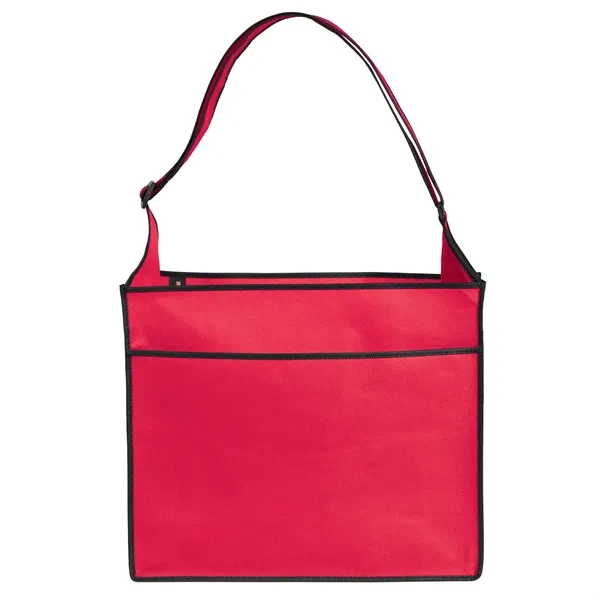 Non-Woven Polypropylene Tote with adjustable shoulder strap and multiple pockets.... from ASI 37940 Bag Makers Inc