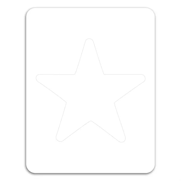 3.5" x 4.5" picture frame magnet with star-shaped punch-out center and... from ASI 68507 The Magnet Group / Magnet LLC™