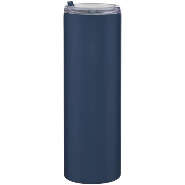 16 oz double wall 18/8 stainless steel tumbler with silicone straw... from ASI 51197 ETS Express, LLC