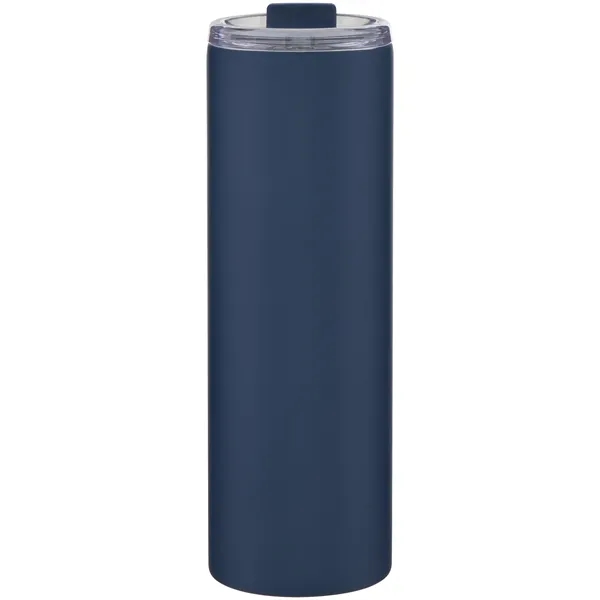 16 oz double wall 18/8 stainless steel tumbler with silicone straw... from ASI 51197 ETS Express, LLC