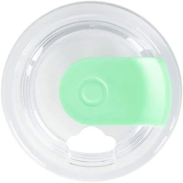 16 oz double wall 18/8 stainless steel tumbler with silicone straw... from ASI 51197 ETS Express, LLC