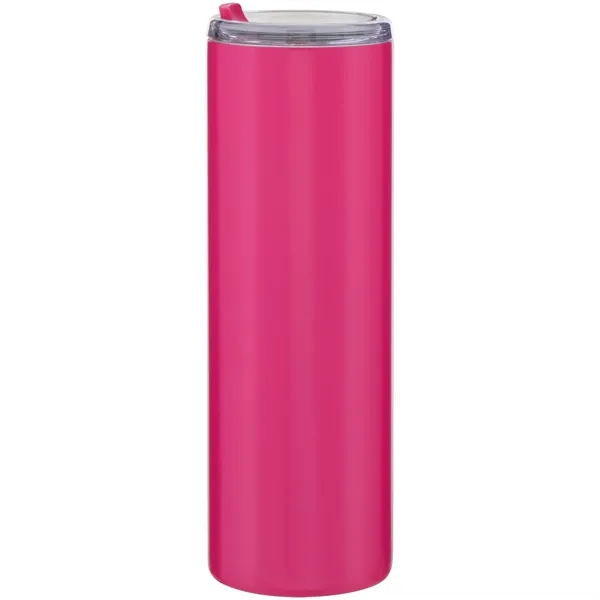 16 oz double wall 18/8 stainless steel tumbler with silicone straw... from ASI 51197 ETS Express, LLC