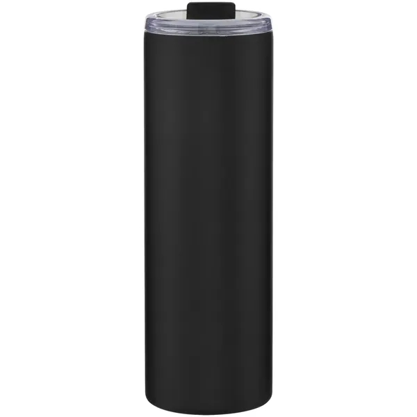16 oz double wall 18/8 stainless steel tumbler with silicone straw... from ASI 51197 ETS Express, LLC