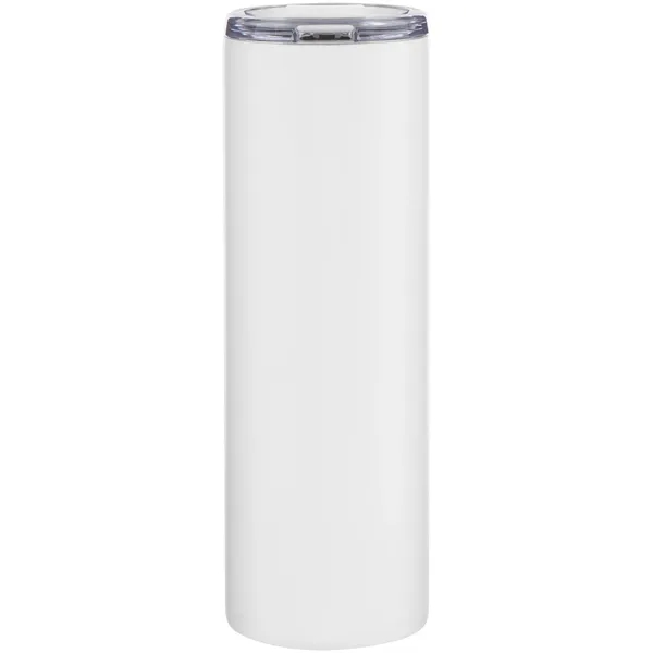 16 oz double wall 18/8 stainless steel tumbler with silicone straw... from ASI 51197 ETS Express, LLC