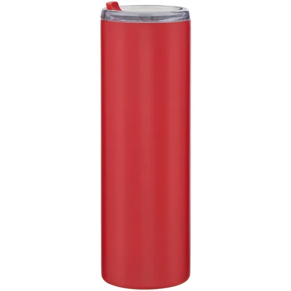 16 oz double wall 18/8 stainless steel tumbler with silicone straw... from ASI 51197 ETS Express, LLC