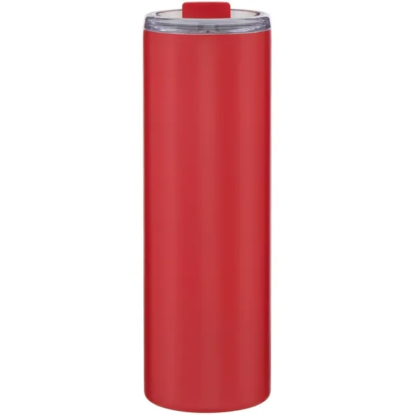16 oz double wall 18/8 stainless steel tumbler with silicone straw... from ASI 51197 ETS Express, LLC