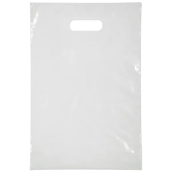 Digital Full-Color Die Cut Handle Plastic Bag with generous imprint area... from ASI 37940 Bag Makers Inc
