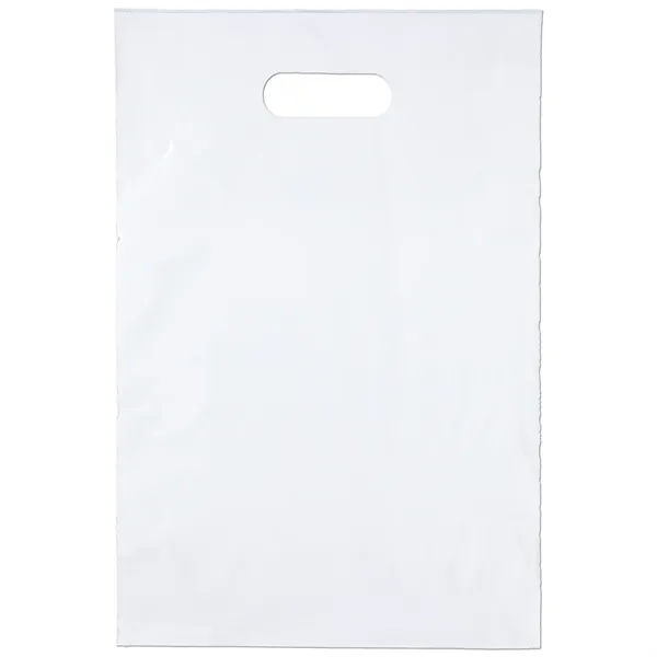 Digital Full-Color Die Cut Handle Plastic Bag with generous imprint area... from ASI 37940 Bag Makers Inc