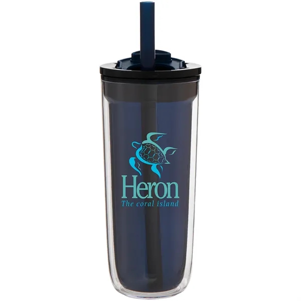 16 oz double wall acrylic tumbler with dual-purpose push-on lid with... from ASI 51197 ETS Express, LLC