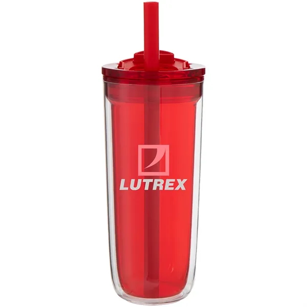 16 oz double wall acrylic tumbler with dual-purpose push-on lid with... from ASI 51197 ETS Express, LLC