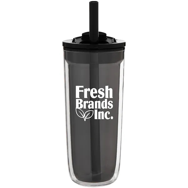 16 oz double wall acrylic tumbler with dual-purpose push-on lid with... from ASI 51197 ETS Express, LLC