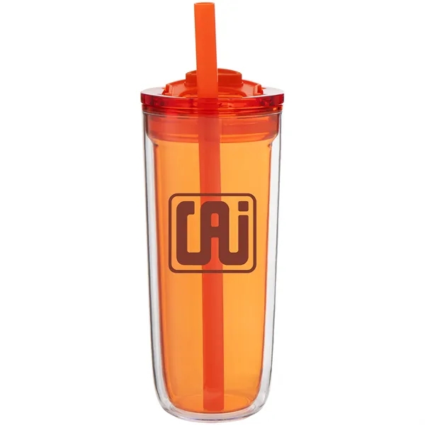 16 oz double wall acrylic tumbler with dual-purpose push-on lid with... from ASI 51197 ETS Express, LLC