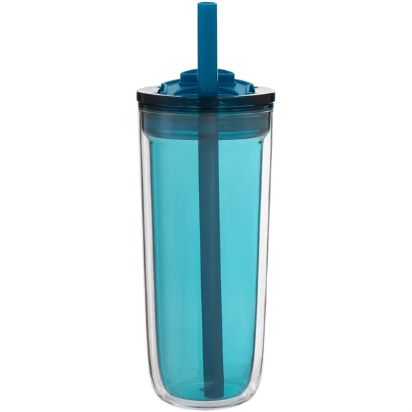 16 oz double wall acrylic tumbler with dual-purpose push-on lid with... from ASI 51197 ETS Express, LLC