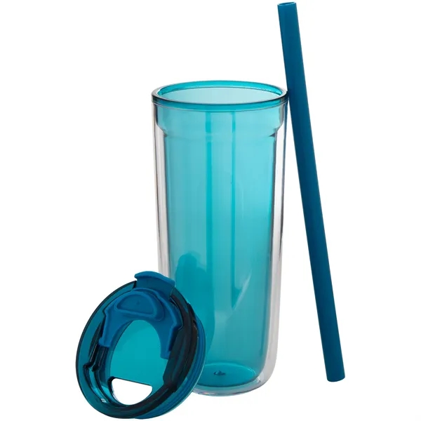 16 oz double wall acrylic tumbler with dual-purpose push-on lid with... from ASI 51197 ETS Express, LLC