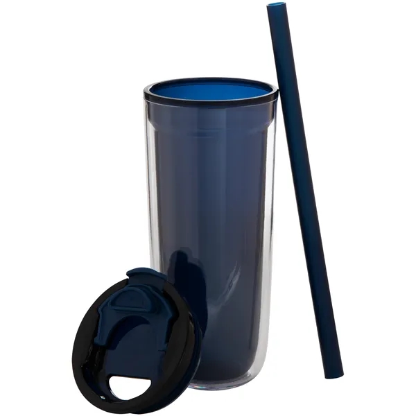 16 oz double wall acrylic tumbler with dual-purpose push-on lid with... from ASI 51197 ETS Express, LLC
