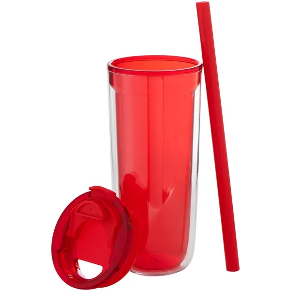 16 oz double wall acrylic tumbler with dual-purpose push-on lid with... from ASI 51197 ETS Express, LLC