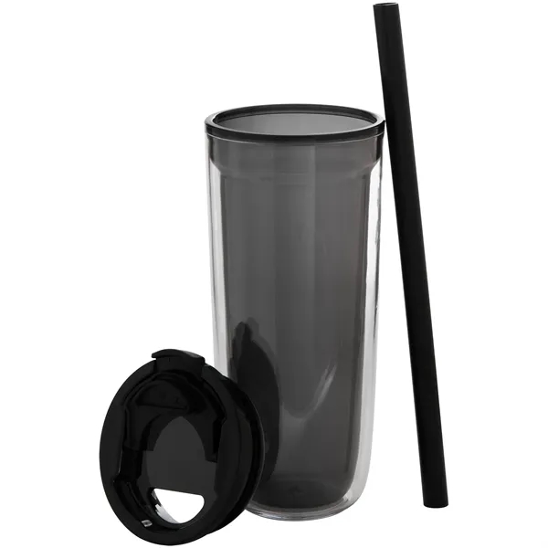 16 oz double wall acrylic tumbler with dual-purpose push-on lid with... from ASI 51197 ETS Express, LLC