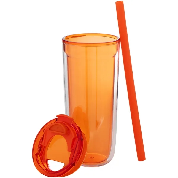 16 oz double wall acrylic tumbler with dual-purpose push-on lid with... from ASI 51197 ETS Express, LLC