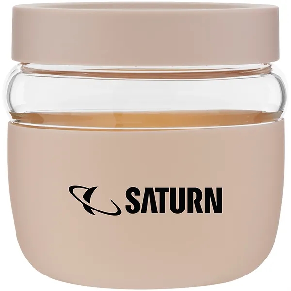 22 oz single wall glass container with threaded lid and silicone... from ASI 51197 ETS Express, LLC