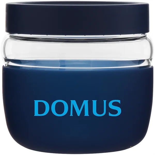 22 oz single wall glass container with threaded lid and silicone... from ASI 51197 ETS Express, LLC