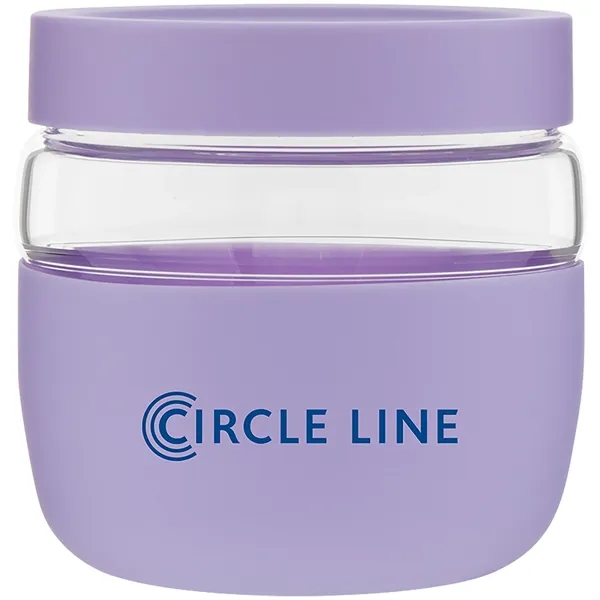 22 oz single wall glass container with threaded lid and silicone... from ASI 51197 ETS Express, LLC