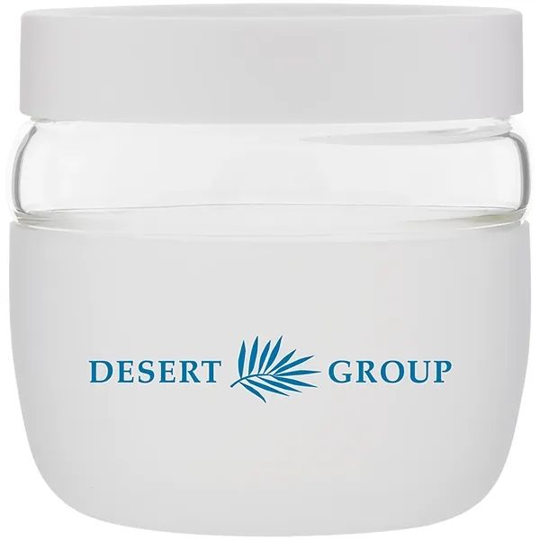 22 oz single wall glass container with threaded lid and silicone... from ASI 51197 ETS Express, LLC