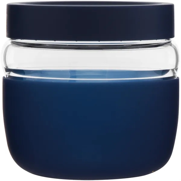 22 oz single wall glass container with threaded lid and silicone... from ASI 51197 ETS Express, LLC