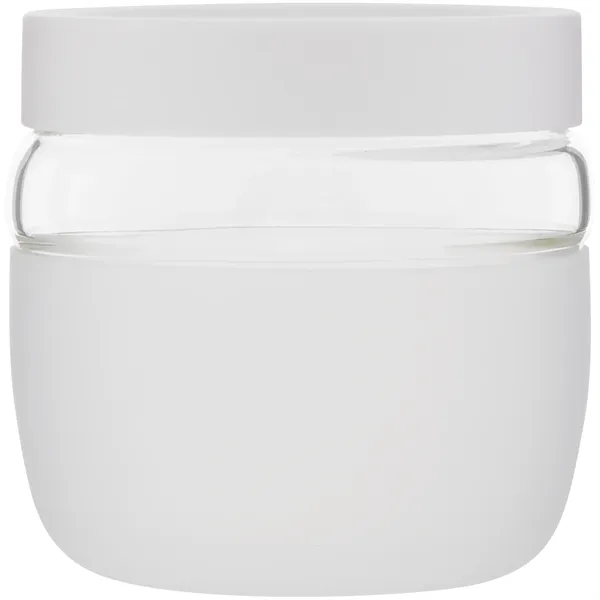 22 oz single wall glass container with threaded lid and silicone... from ASI 51197 ETS Express, LLC