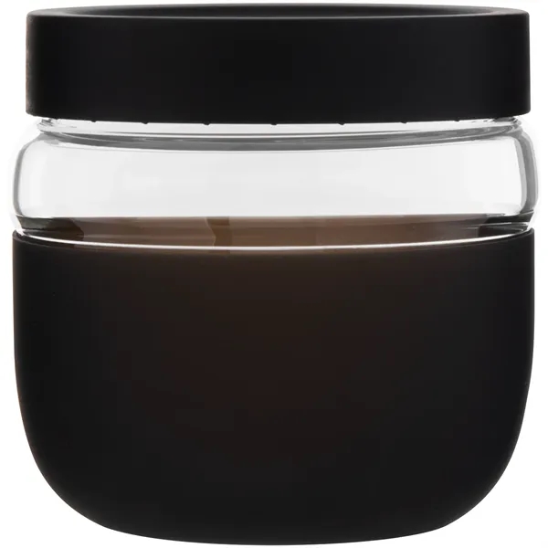 22 oz single wall glass container with threaded lid and silicone... from ASI 51197 ETS Express, LLC