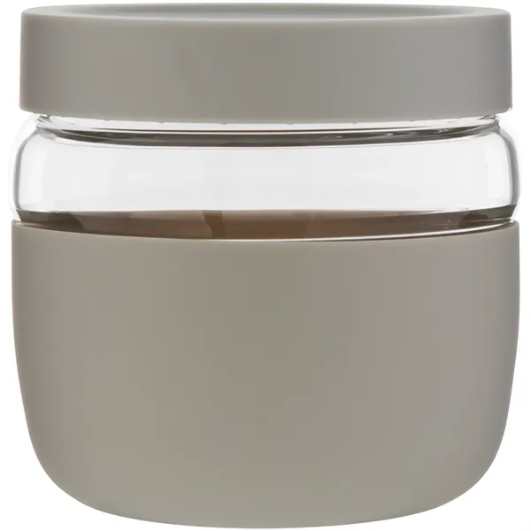 22 oz single wall glass container with threaded lid and silicone... from ASI 51197 ETS Express, LLC