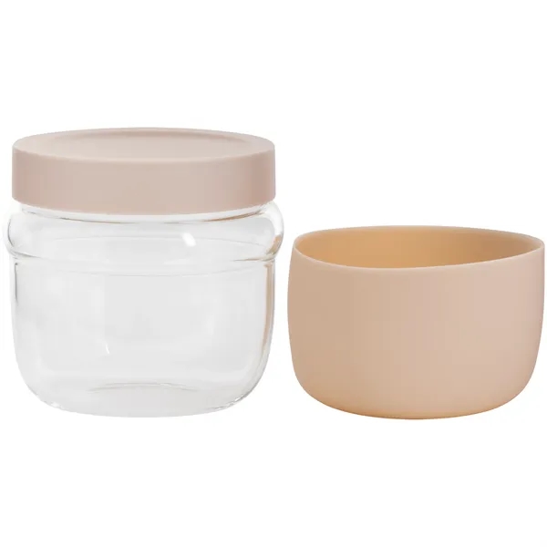 22 oz single wall glass container with threaded lid and silicone... from ASI 51197 ETS Express, LLC