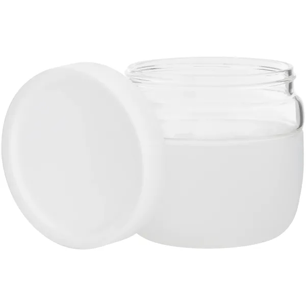22 oz single wall glass container with threaded lid and silicone... from ASI 51197 ETS Express, LLC